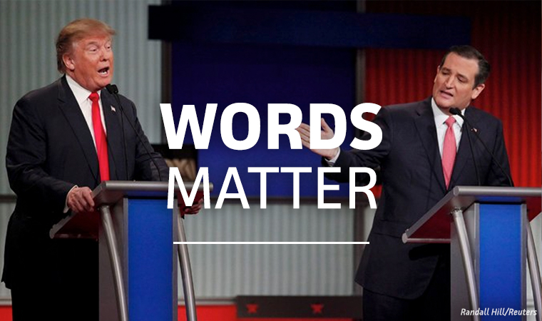 Words Matter GOP Debate