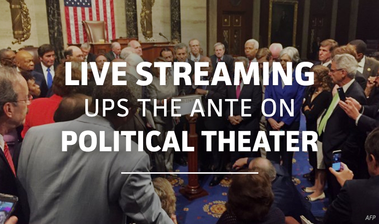 Live Streaming House of Representatives Gun Control Sit-in