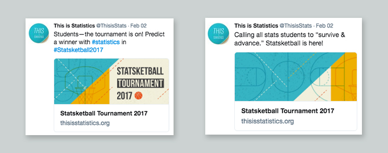 ASA Statsketball Tournament Twitter Ads